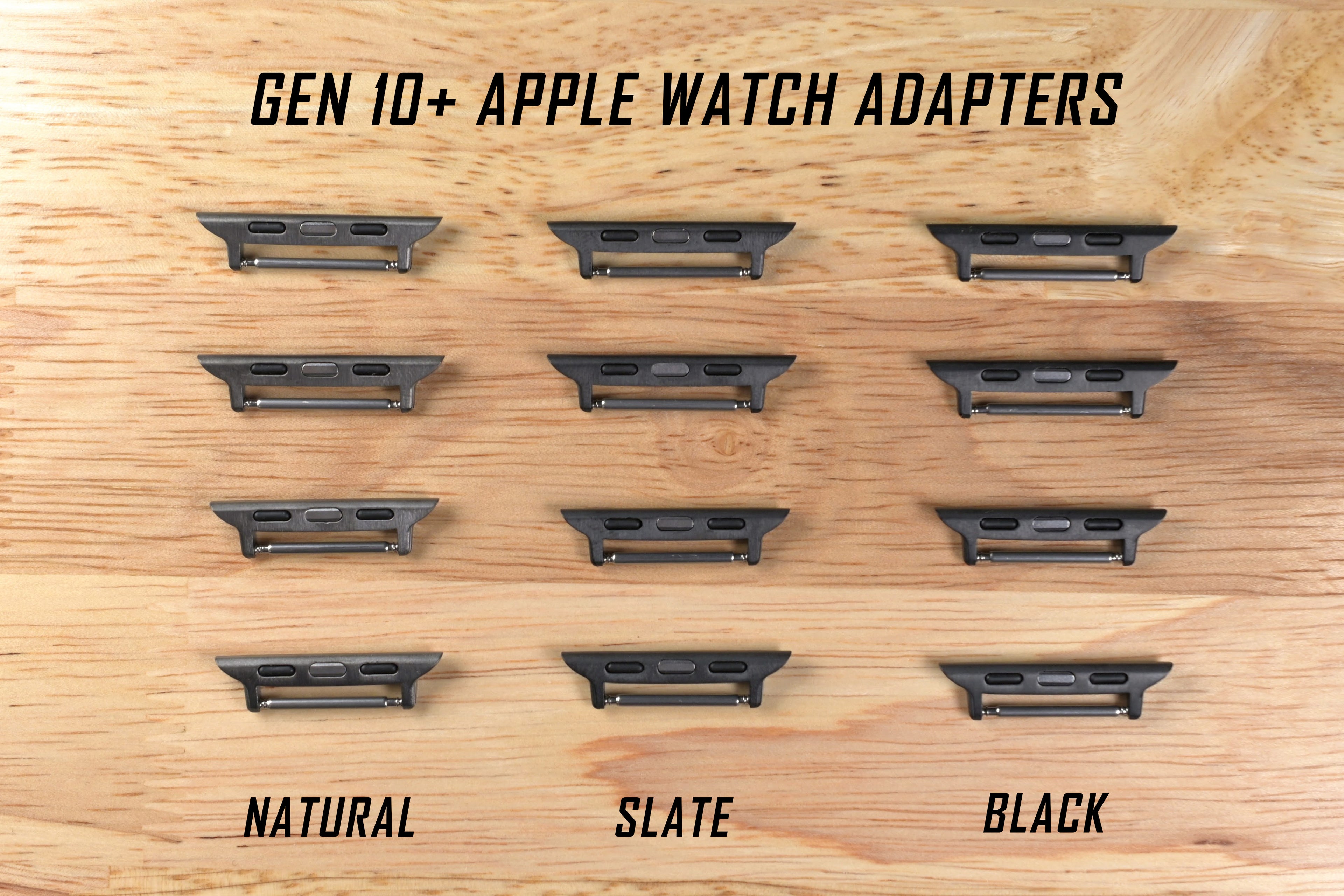 Apple Watch Adapters (Gen 10+) for Hook Strap™ Elastic Watch Bands