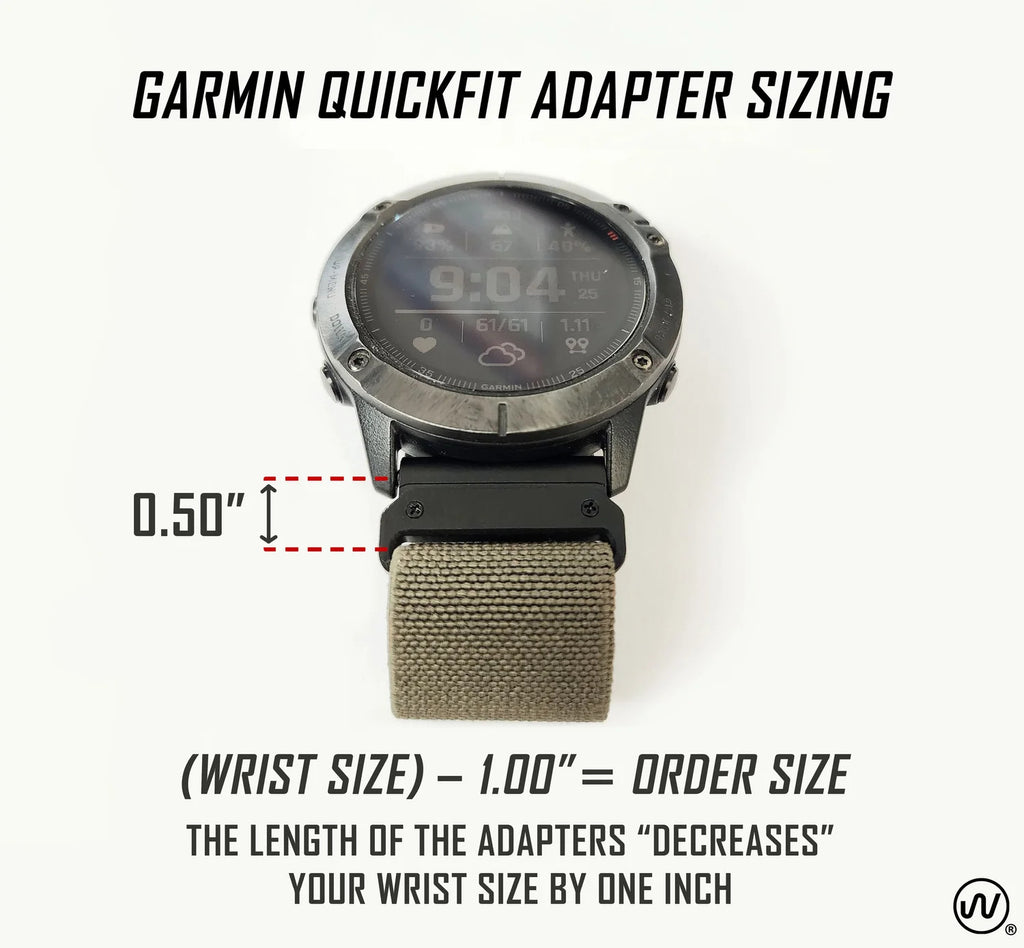 Garmin Quickfit Adapters for Hook Strap™ Elastic Watch Bands