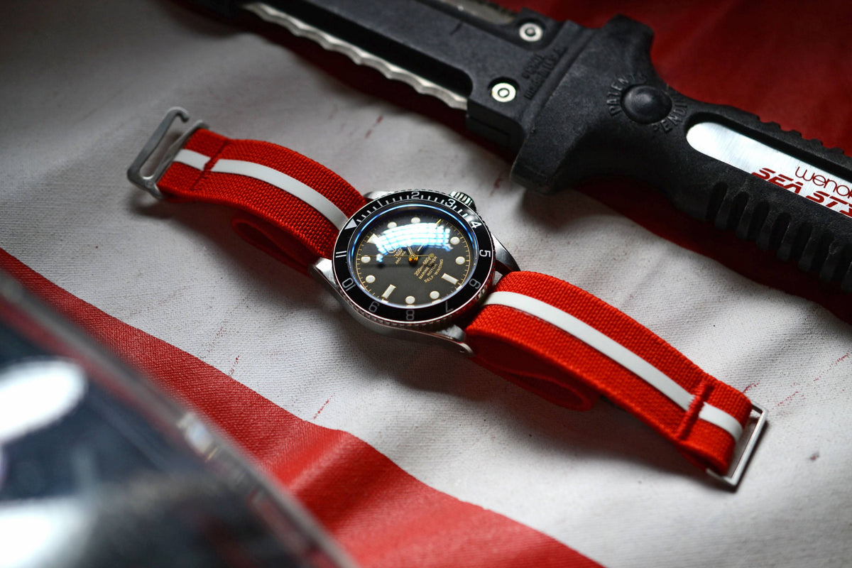 "SCUBA" Hook Strap™ - Dive Series - Limited Edition Elastic Watch Band - NMDIVE001-SCB