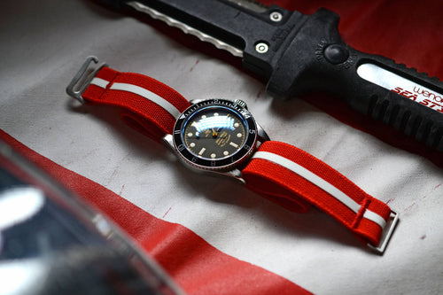 "SCUBA" Hook Strap™ - Dive Series - Limited Edition Elastic Watch Band - NMDIVE001-SCB