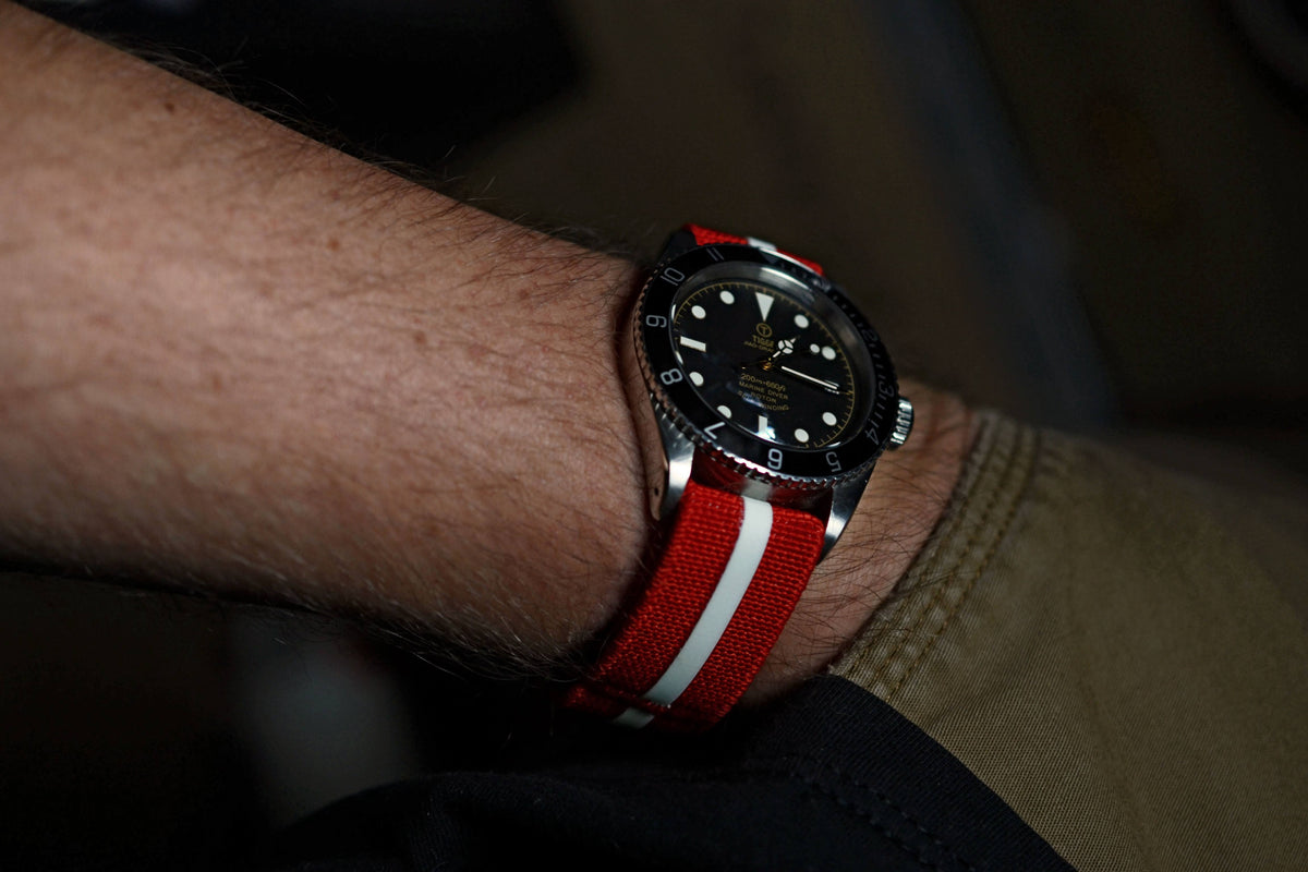 "SCUBA" Hook Strap™ - Dive Series - Limited Edition Elastic Watch Band - NMDIVE001-SCB
