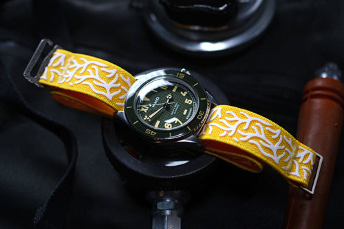 "CORAL" Hook Strap™ - Dive Series - Limited Edition Elastic Watch Band - NMDIVE002-CRL