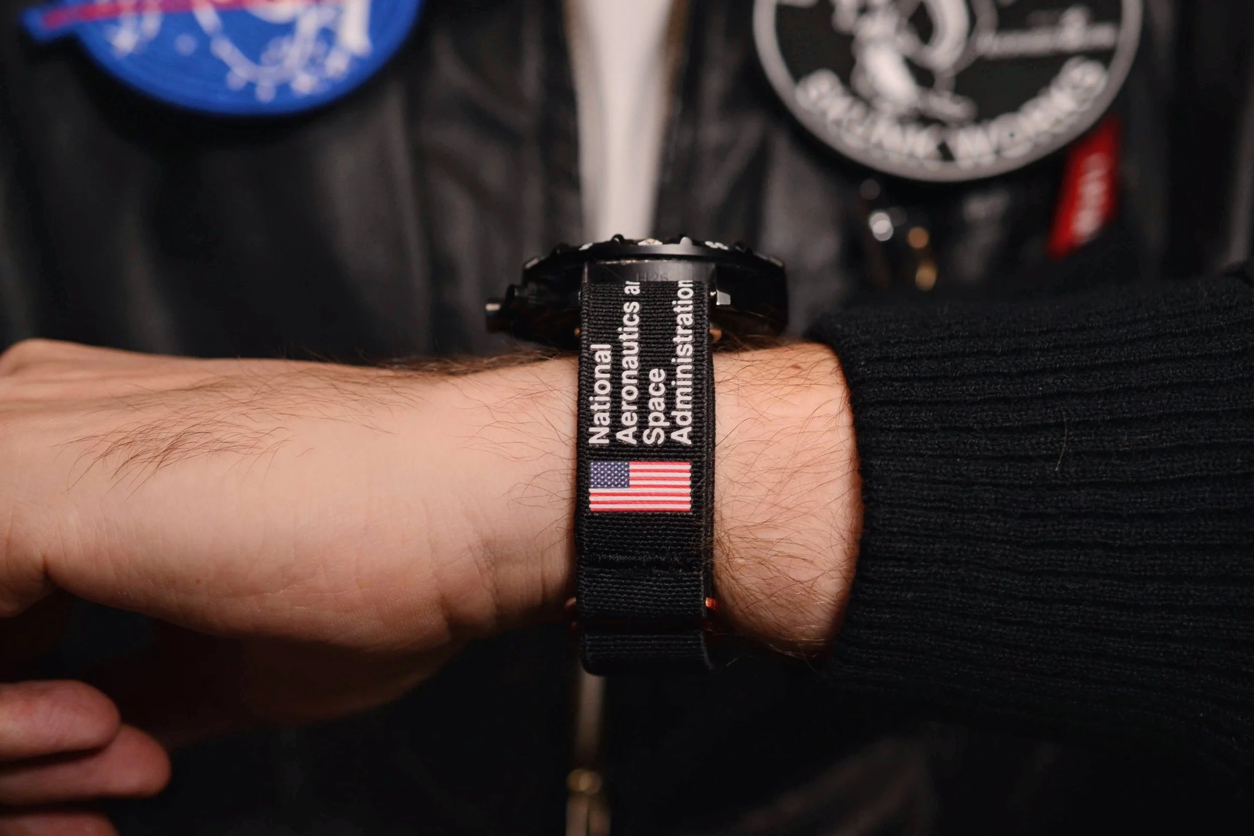 "SKW MK1-A" Hook Strap™ - Official NASA Series - Limited Edition Elastic Watch Band - NMD12100003-0XX