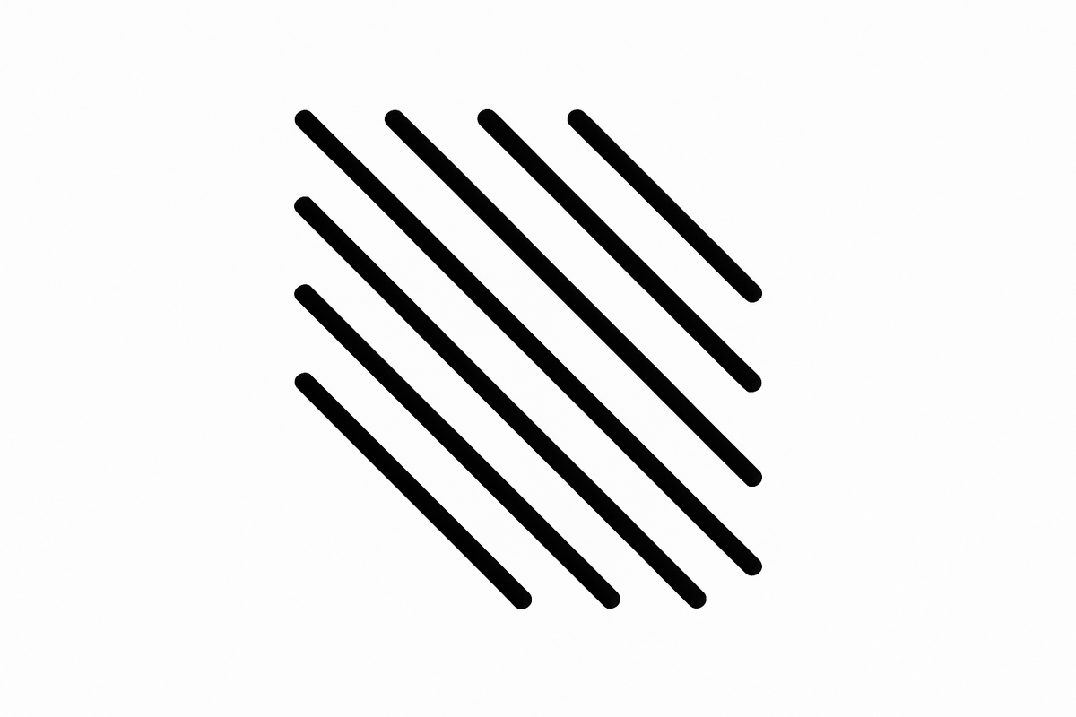 just the diagonal lines going in one direction